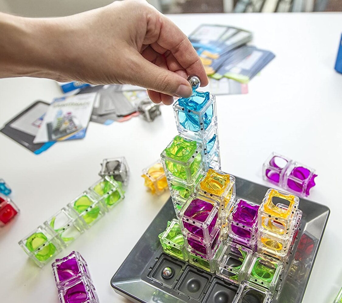 Gravity Maze 60 Challenges - Fun Puzzle Board Game | Brain Teaser Toy for Boys and Girls Age 8 and Up | Thinkfun STEM Marble Run Logic Game | Smart IQ Training