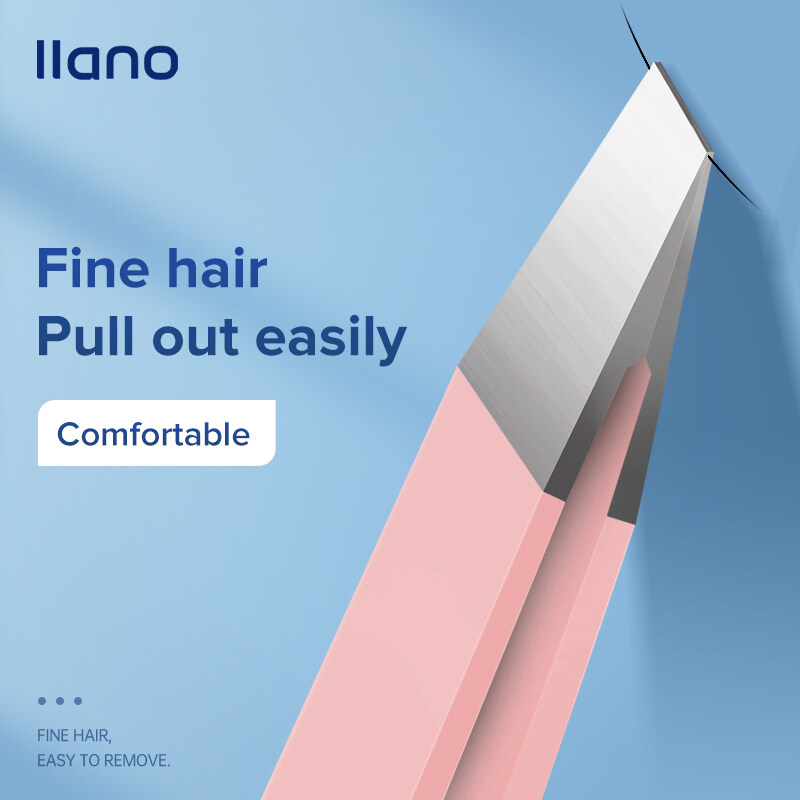 llano Eyebrow Tweezer Hairs Puller Stainless Steel Eye Brow Clips Eyelash Removal Makeup Tools