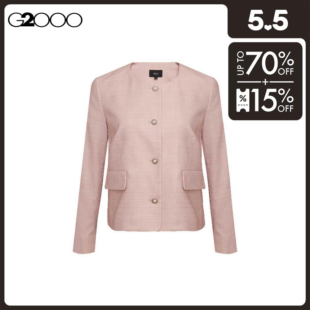 G2000 Women Dobby Check Modern Jacket